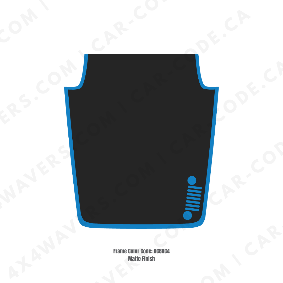 Decal Sticker Kit for JK Hood  – Vinyl Car Decals for Jeep Wrangler Models – Made in Canada Compatible with JK 2007 - 2018