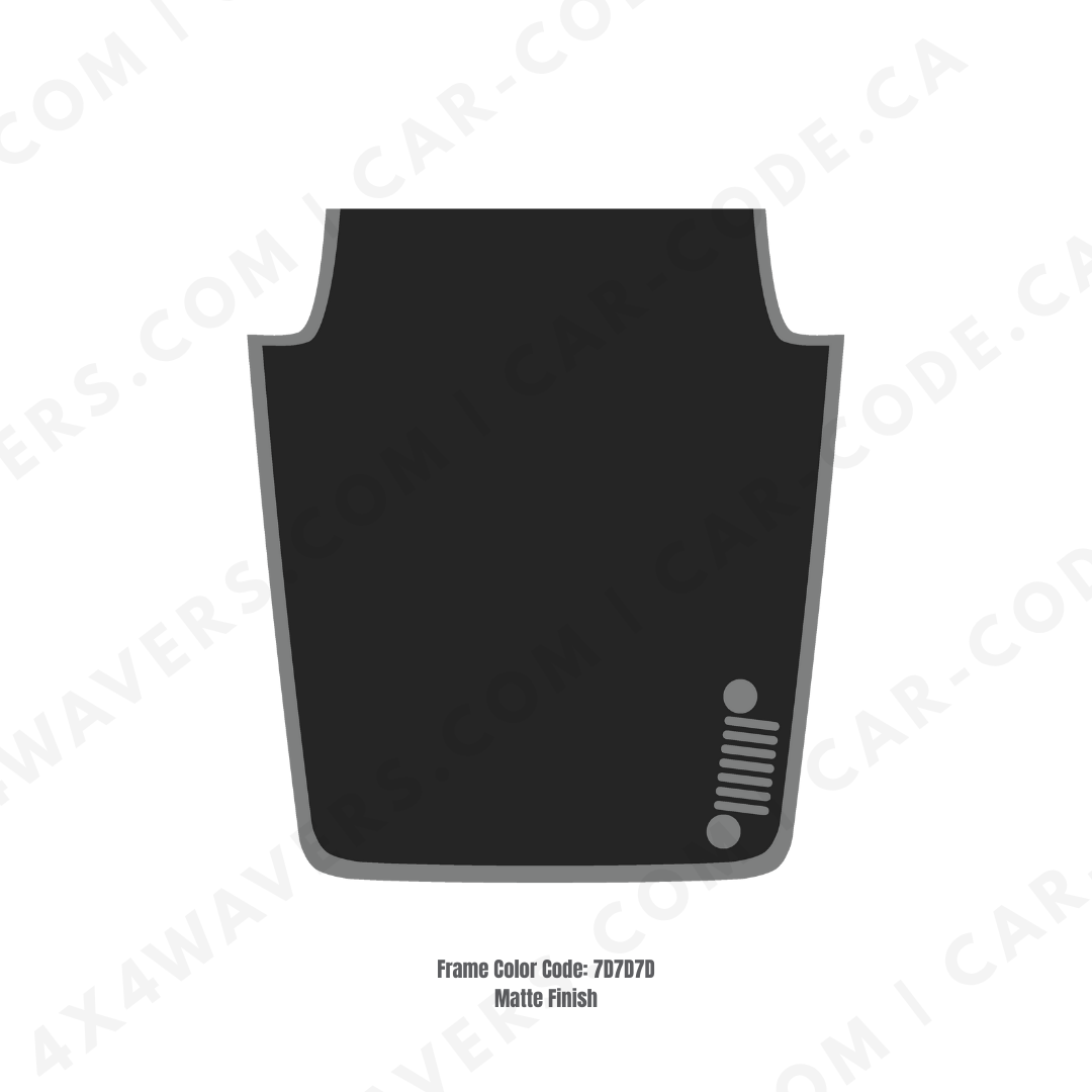 Decal Sticker Kit for JK Hood  – Vinyl Car Decals for Jeep Wrangler Models – Made in Canada Compatible with JK 2007 - 2018