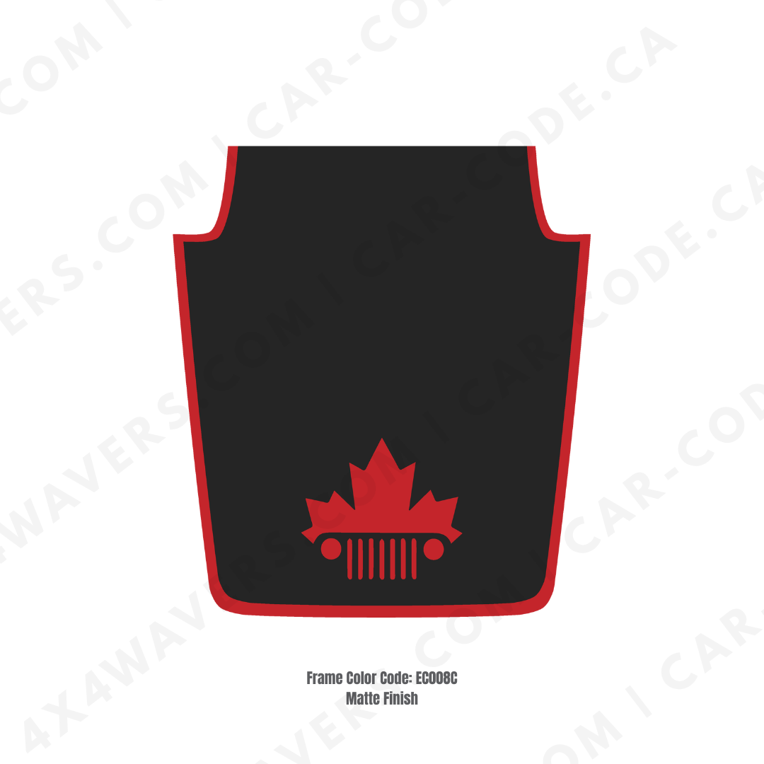 Decal Sticker Kit for JK Hood  – Vinyl Car Decals for Jeep Wrangler Models – Made in Canada Compatible with JK 2007 - 2018