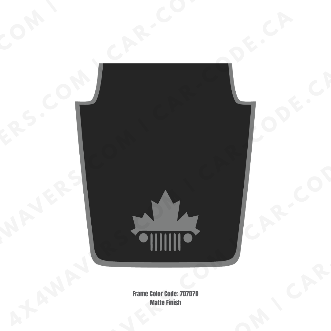 Decal Sticker Kit for JK Hood  – Vinyl Car Decals for Jeep Wrangler Models – Made in Canada Compatible with JK 2007 - 2018