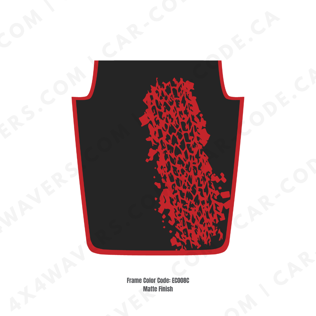 Decal Sticker Kit for JK Hood MUD Style β Vinyl Car Decals for Jeep Wrangler Models β Made in Canada Compatible with JK 2007 - 2018