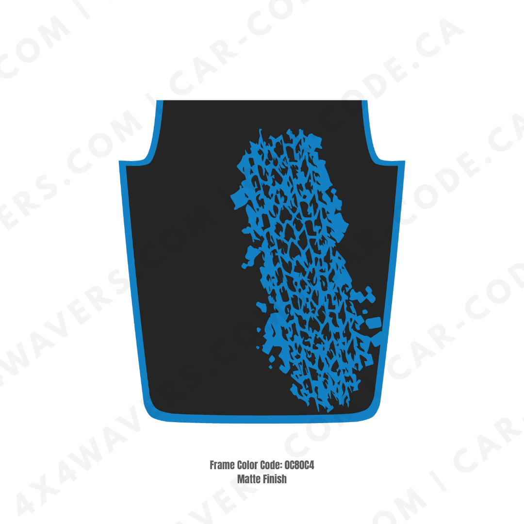 Decal Sticker Kit for JK Hood MUD Style β Vinyl Car Decals for Jeep Wrangler Models β Made in Canada Compatible with JK 2007 - 2018