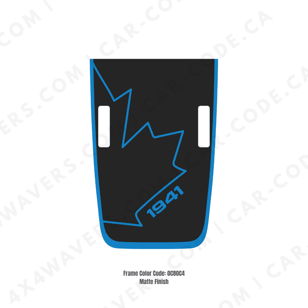 CANADA 1941 Decal Sticker Kit for JL Rubicon Hood – Vinyl Car Decals for Jeep Wrangler Models – Made in Canada - Compatible with JL 2018 - 2025