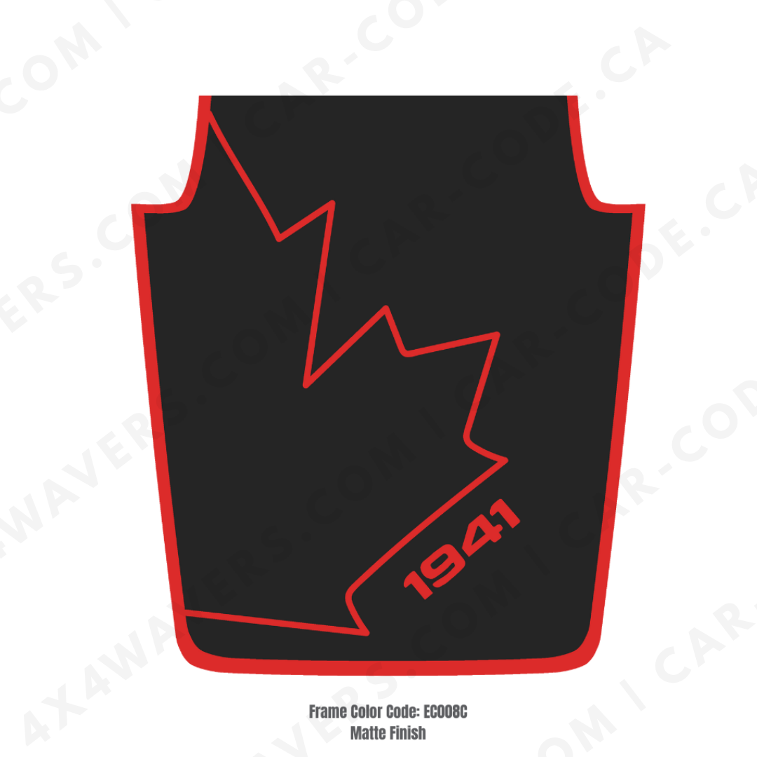 JK Hood CANADA CANADA Style Decal Sticker Kit for Hood β Vinyl Car Decals for Jeep Wrangler Models β JK Hood CANADA Decals β Made in Canada Compatible with JK 2007 - 2018