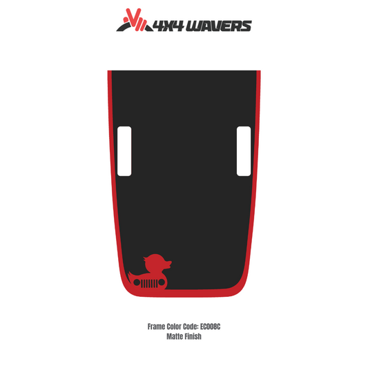 DUCK Decal Sticker Kit for JL Rubicon Hood – Vinyl Car Decals for Jeep Wrangler Models – Made in Canada - Compatible with JL 2018 - 2025