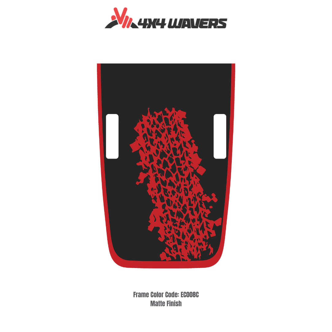 MUD Decal Sticker Kit for JL Rubicon Hood β Vinyl Car Decals for Jeep Wrangler Models β Made in Canada - Compatible with JL 2018 - 2025