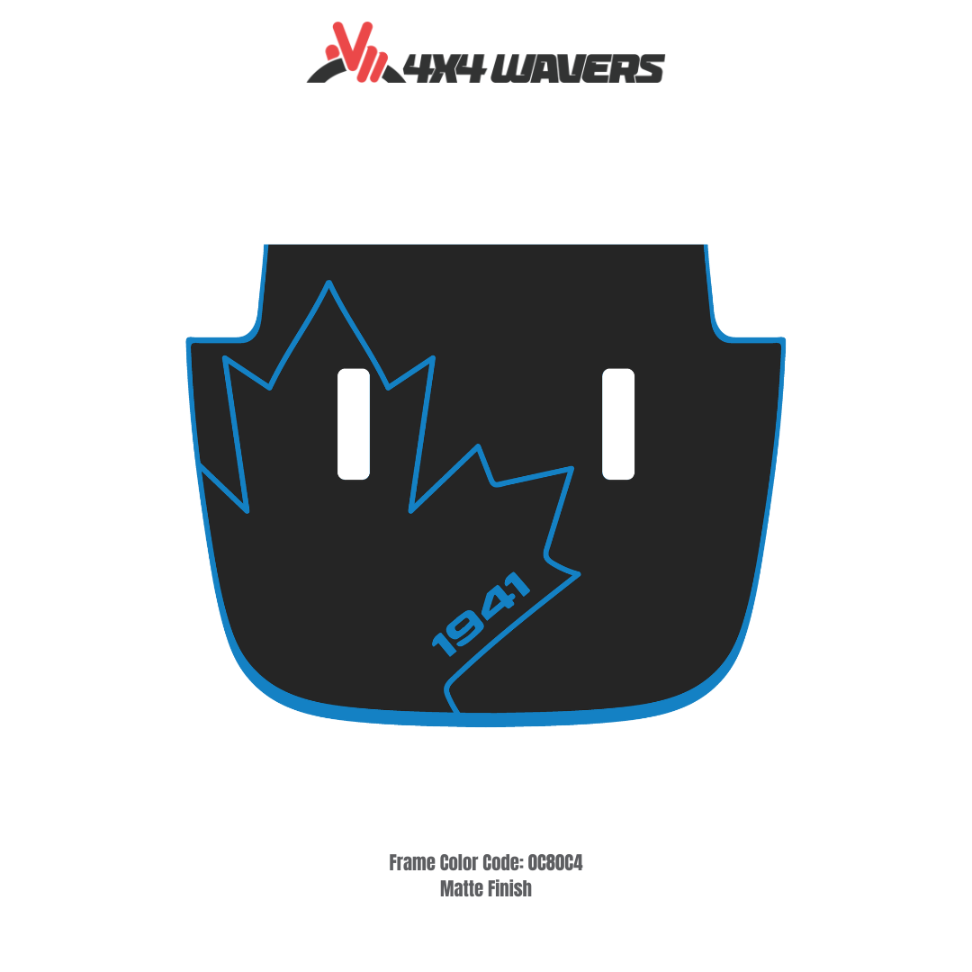 CANADA 1941 Decal Sticker Kit for JL SAHARA Hood – Vinyl Car Decals for Jeep Wrangler Models – Made in Canada - Compatible with JL 2018 - 2025