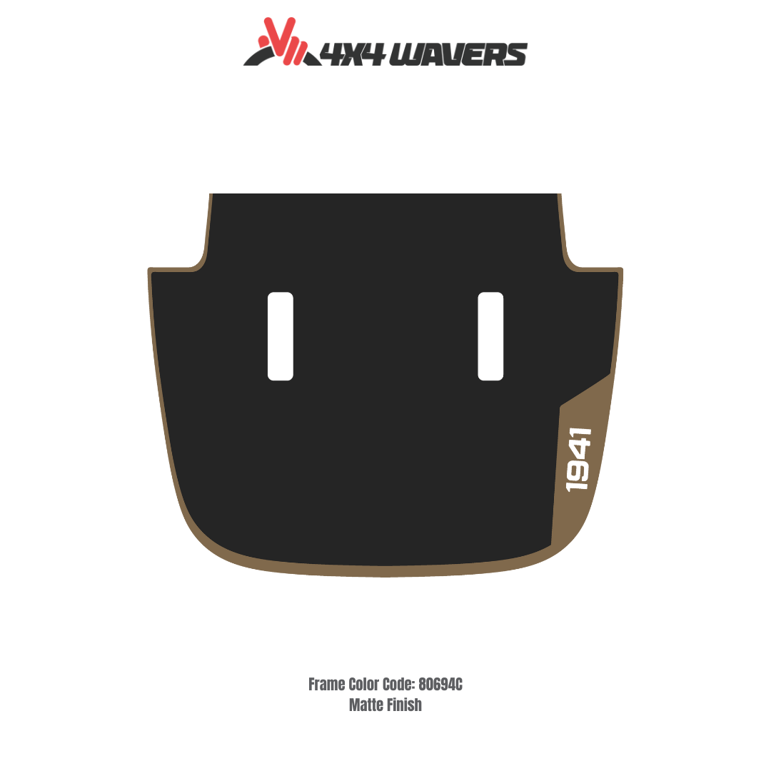 1941 Decal Sticker Kit for JL SAHARA Hood – Vinyl Car Decals for Jeep Wrangler Models – Made in Canada - Compatible with JL 2018 - 2025