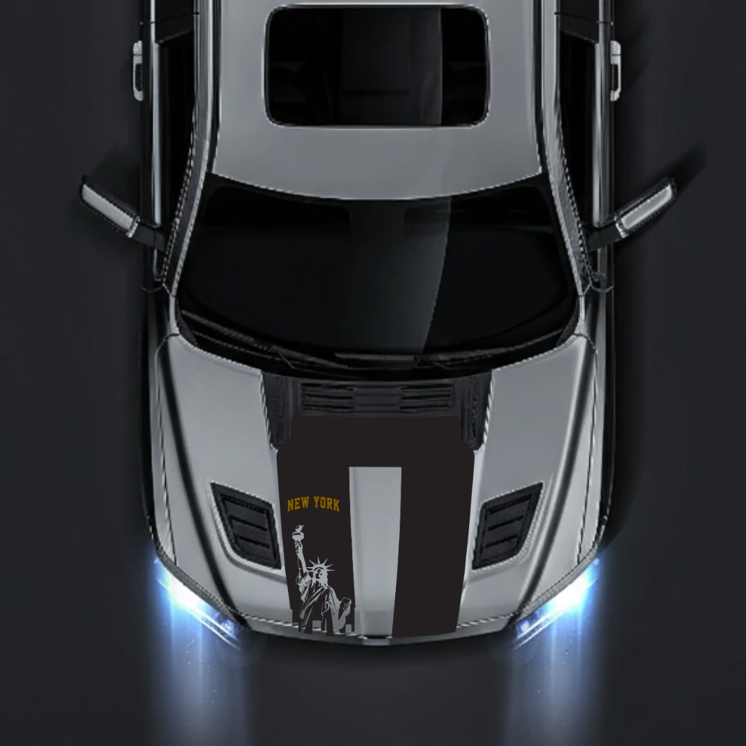 Performance Hood Panel Decal/Sticker - New York - Cut Graphic Kit - For Dodge RAM 1500 2019-2025 - Premium Vinyl