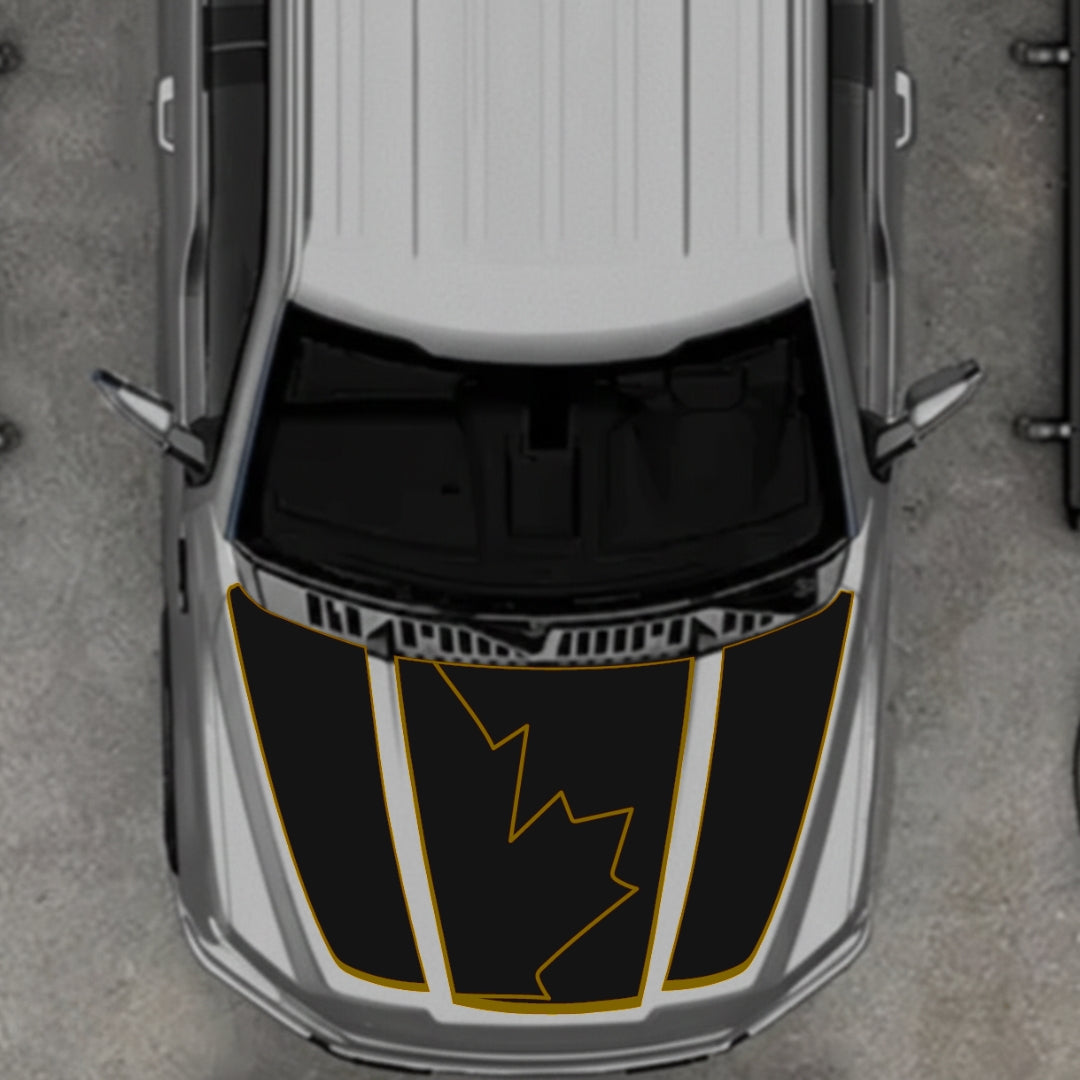 Hood Panel Decal/Sticker - Canada Style 17 Graphic Kit - For Ford F-150 2020-2026 - Premium Vinyl