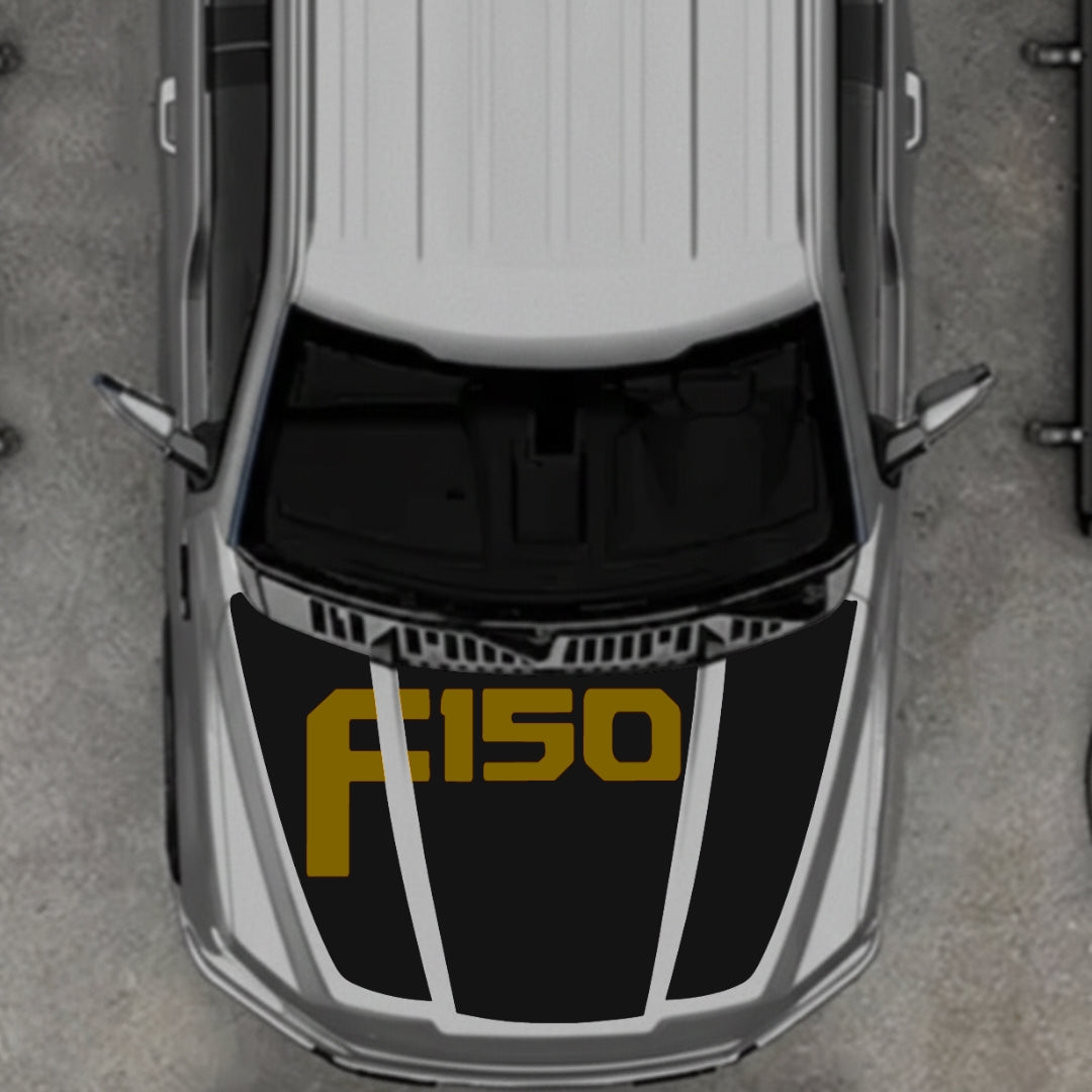 Hood Panel Decal/Sticker - Style 21 Graphic Kit - For Ford F-150 2020-2026 - Premium Vinyl