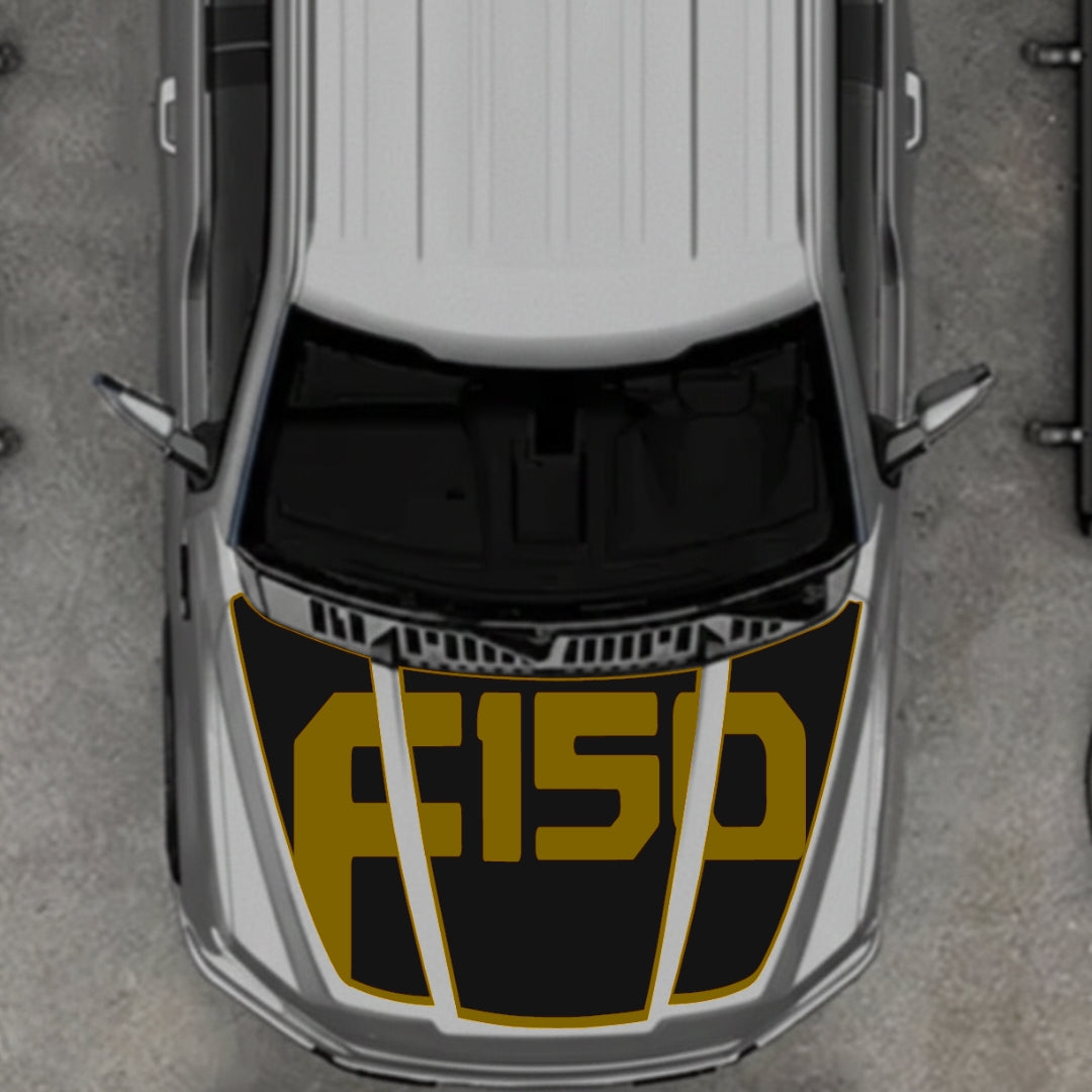 Hood Panel Decal/Sticker - Style 16 Graphic Kit - For Ford F-150 2020-2026 - Premium Vinyl