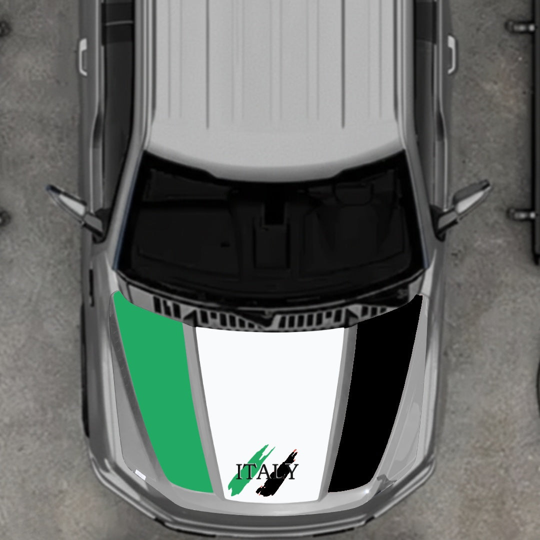 Hood Panel Decal/Sticker - Italy Graphic Kit - For Ford F-150 2020-2026 - Premium Vinyl