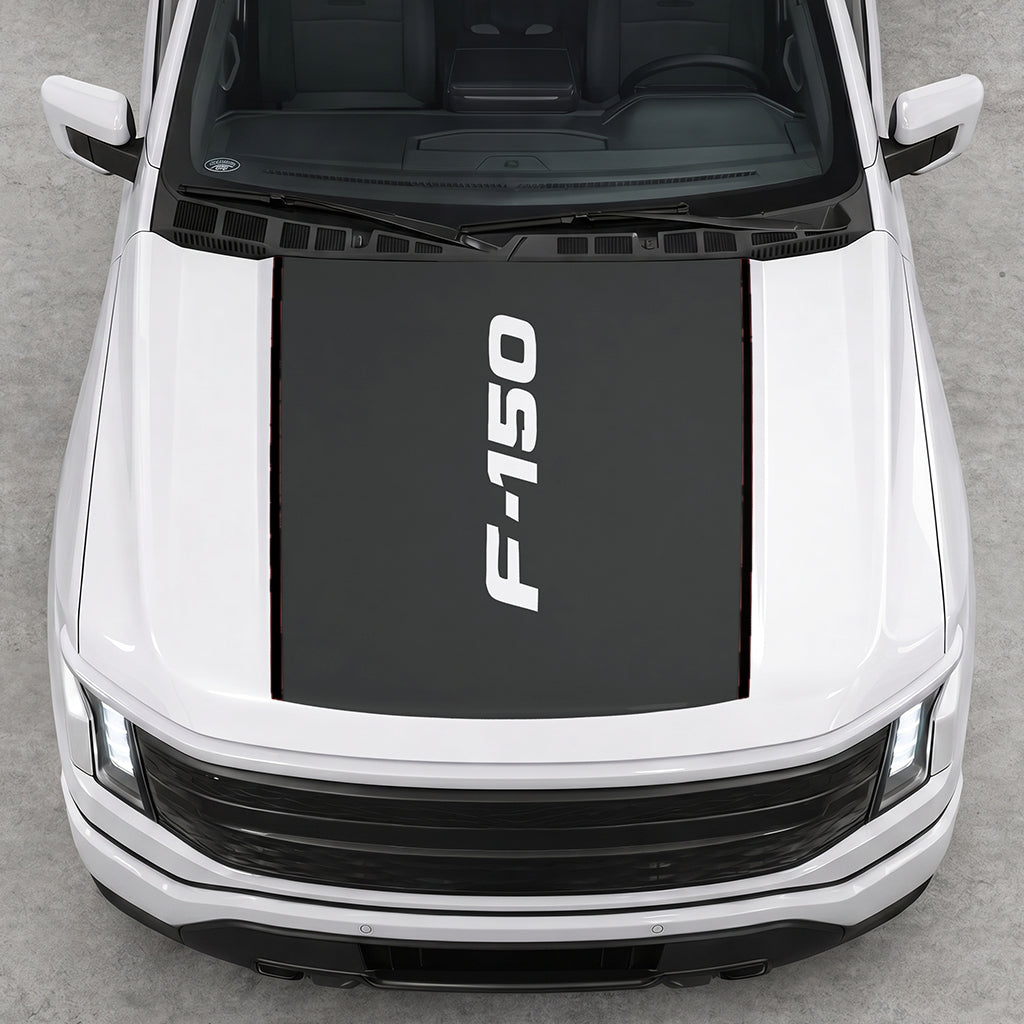 Hood Panel Decal/Sticker - Italic Style F150 Graphic Decal Graphic Kit - For Ford F-150 2015-2020 - Premium Vinyl