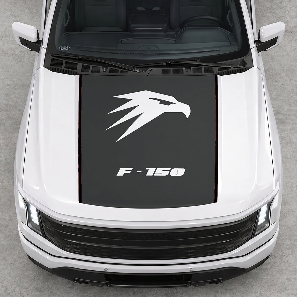 Hood Panel Decal/Sticker - Hawk Head Graphic Decal Graphic Kit - For Ford F-150 2015-2020 - Premium Vinyl