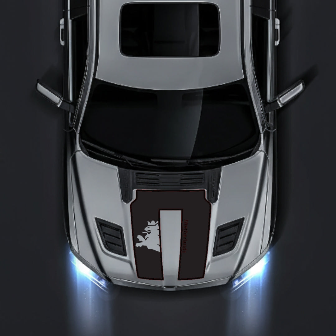 Hood Panel Decal/Sticker - Netherlands - Cut - Border Graphic Kit - For Dodge RAM 1500 2019-2025 - Premium Vinyl