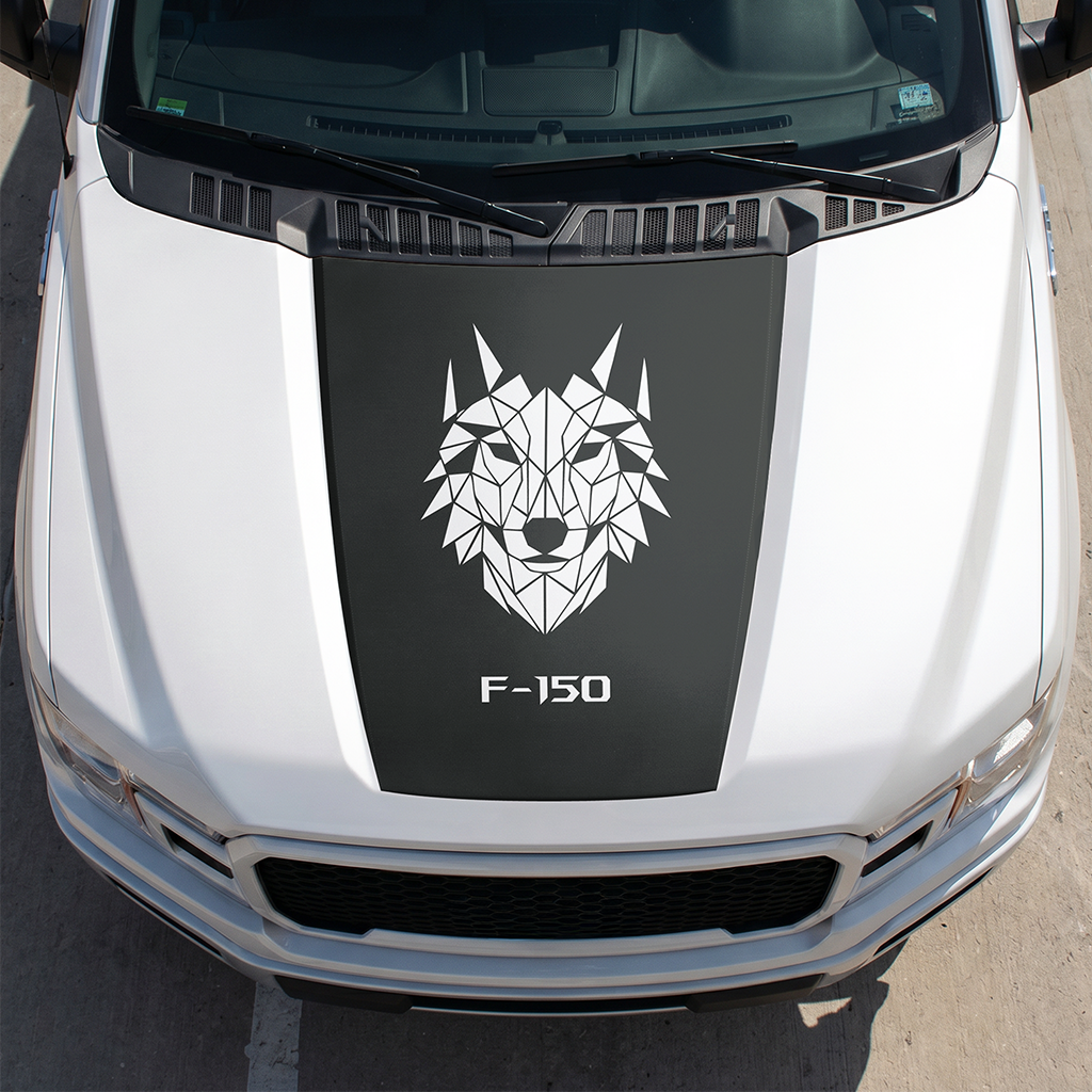 Hood Panel Decal/Sticker - Different Styles Graphic Decals Kit- For Ford F-150 2015-2020 - Premium Vinyl