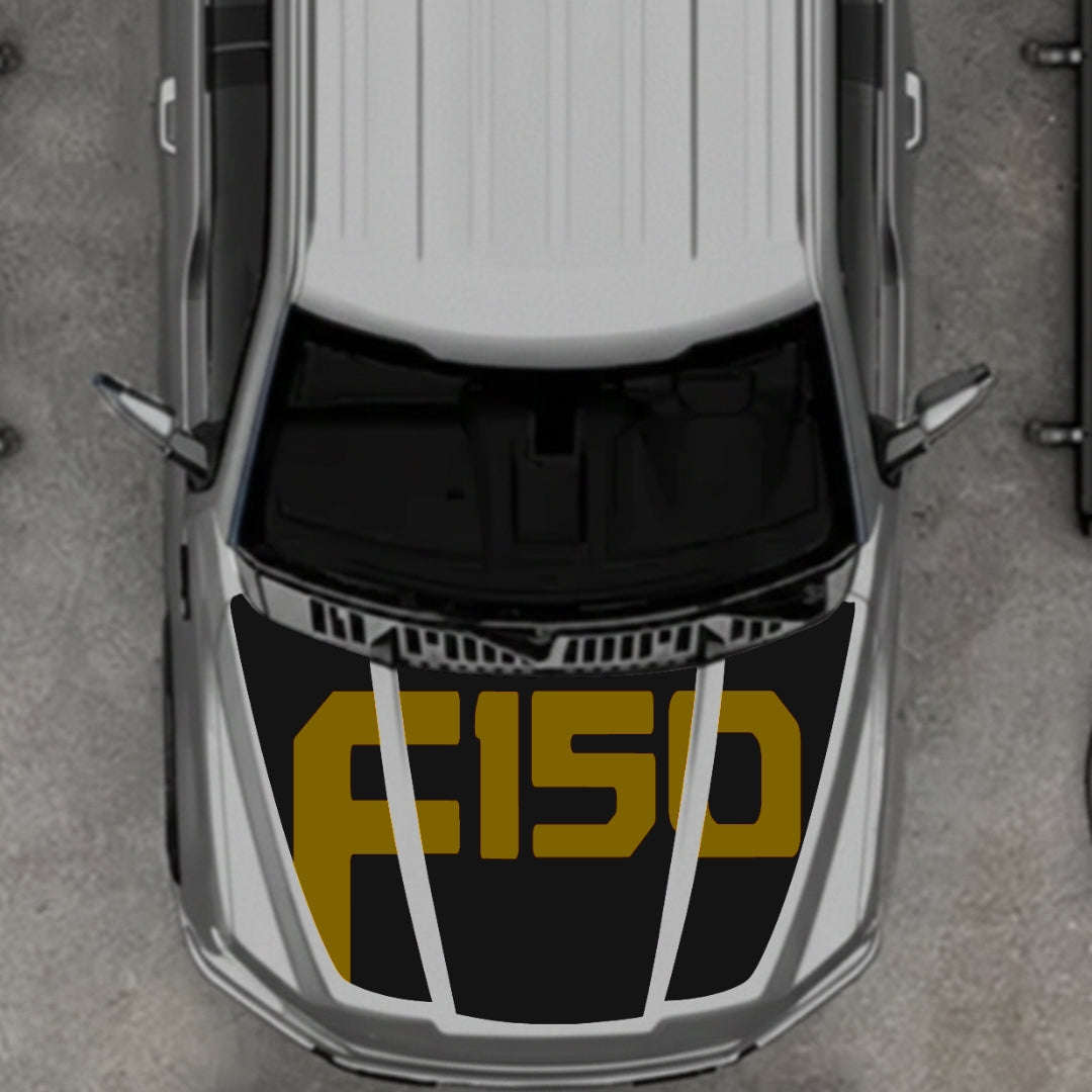 Hood Panel Decal/Sticker - Style 18 Graphic Kit - For Ford F-150 2020-2026 - Premium Vinyl