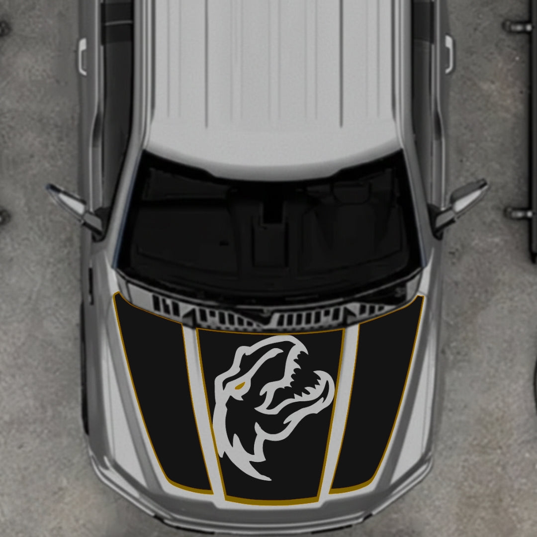 Hood Panel Decal/Sticker - Rex Style 4 Graphic Kit - For Ford F-150 2020-2026 - Premium Vinyl