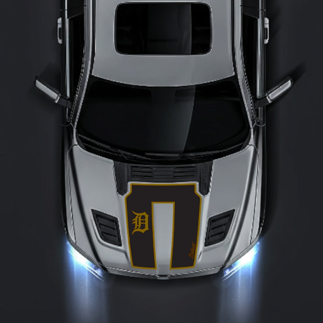 Performance Hood Panel Decal/Sticker - Detroit Street - Border Graphic Kit - For Dodge RAM 1500 2019-2025 - Premium Vinyl