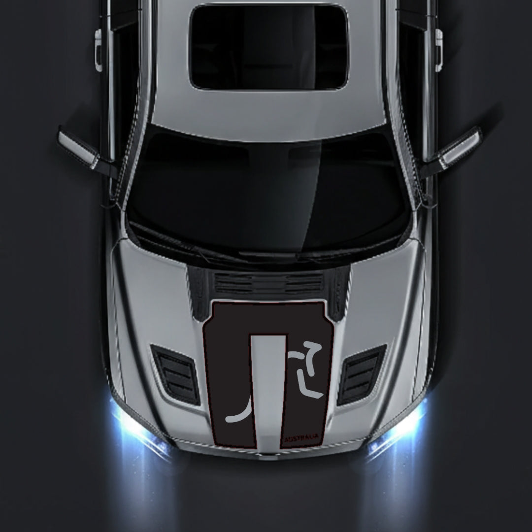 Hood Panel Decal/Sticker - Australia - Cut - Border Graphic Kit - For Dodge RAM 1500 2019-2025 - Premium Vinyl