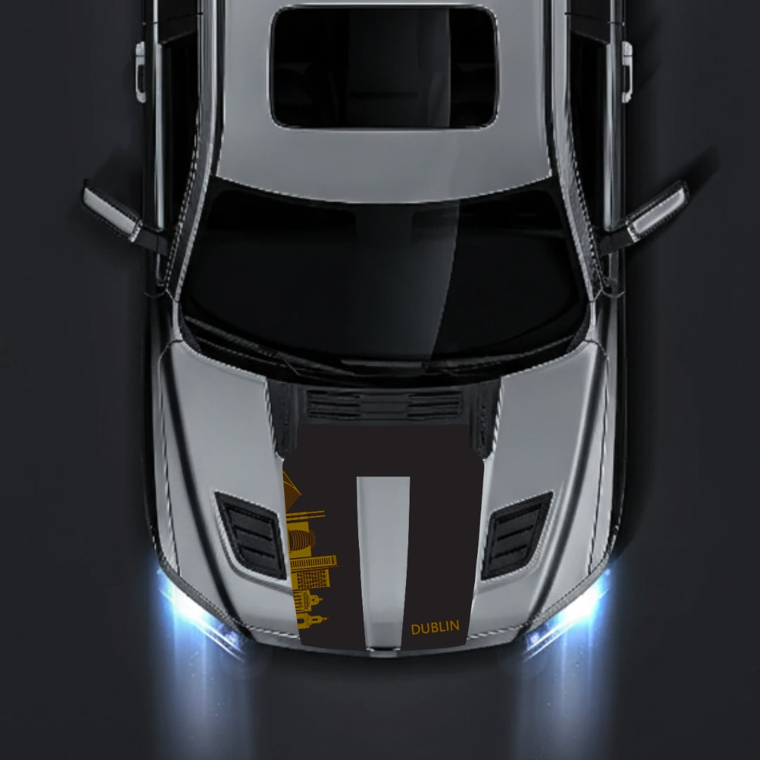 Performance Hood Panel Decal/Sticker - Dublin Skyline Graphic Kit - For Dodge RAM 1500 2019-2025 - Premium Vinyl