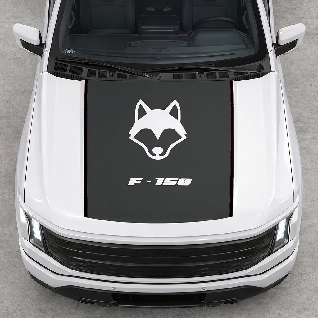 Hood Panel Decal/Sticker - Coyote Graphic Decal Graphic Kit - For Ford F-150 2015-2020 - Premium Vinyl