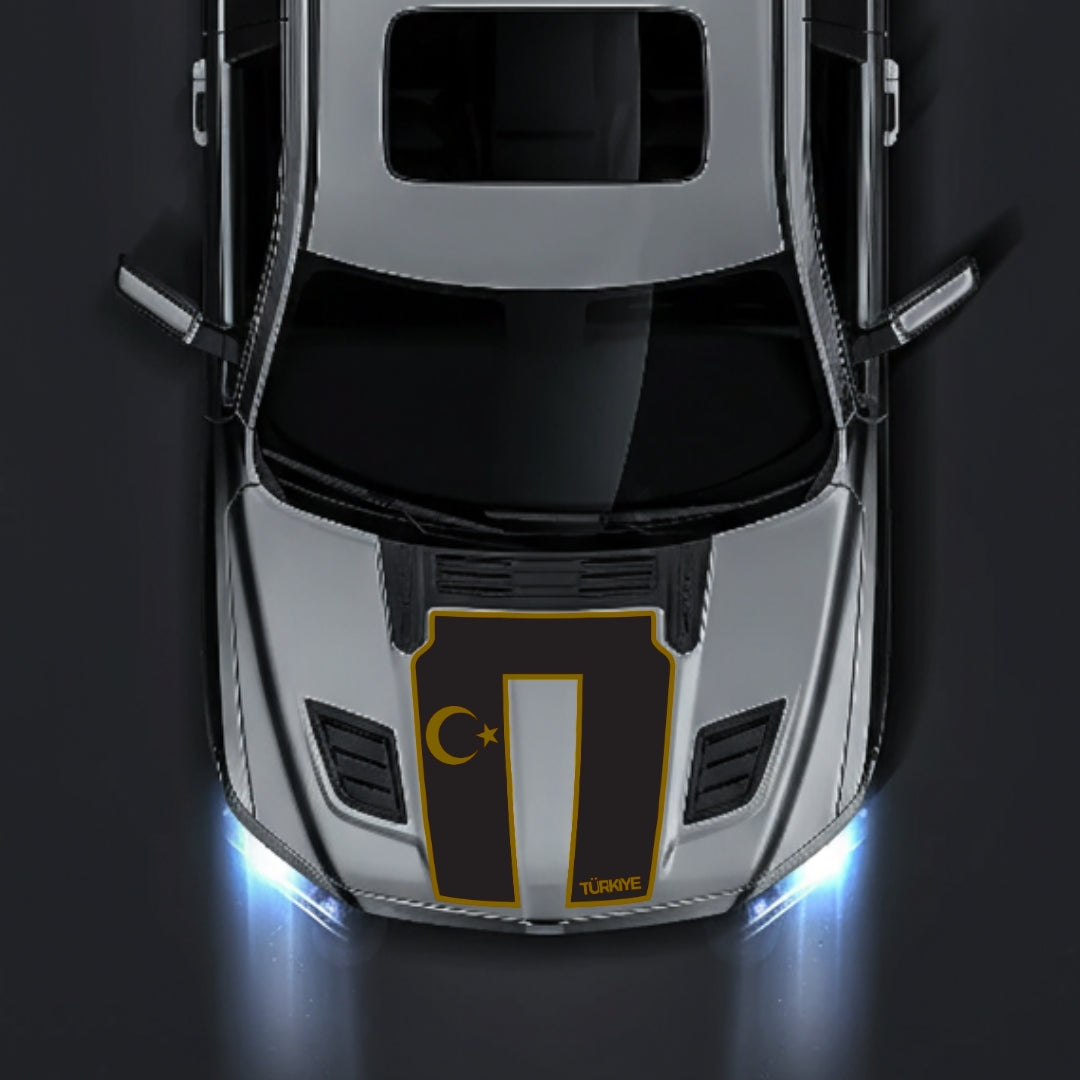 Performance Hood Panel Decal/Sticker - Turkey - Border Graphic Kit - For Dodge RAM 1500 2019-2025 - Premium Vinyl