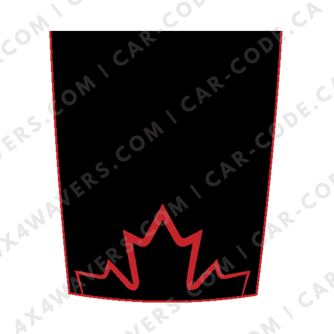 Hood Panel Decal/Sticker - Canada Style Graphic Kit - For Ram 1500 2009-2018 - Premium Vinyl