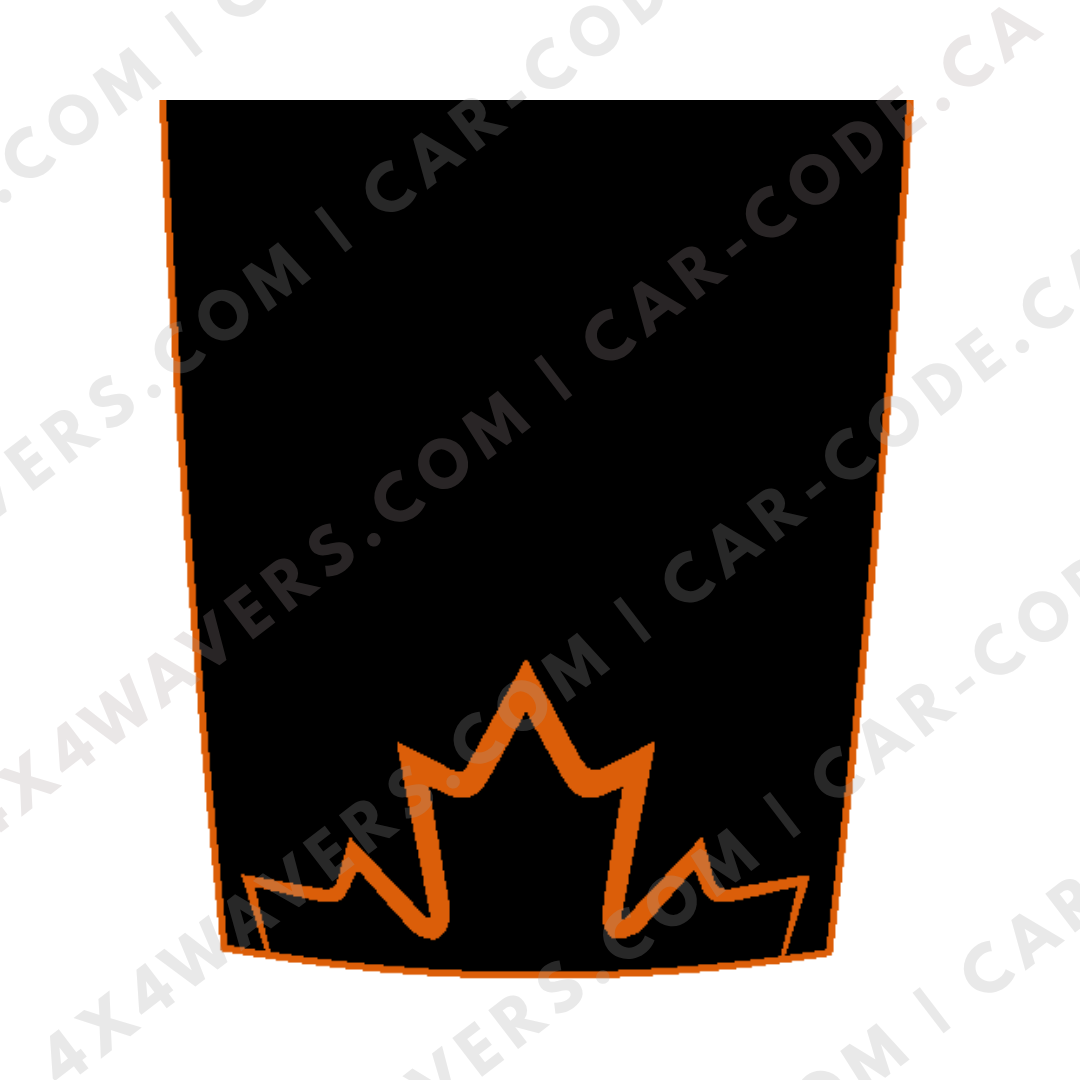 Hood Panel Decal/Sticker - Canada Style Graphic Kit - For Ram 1500 2009-2018 - Premium Vinyl