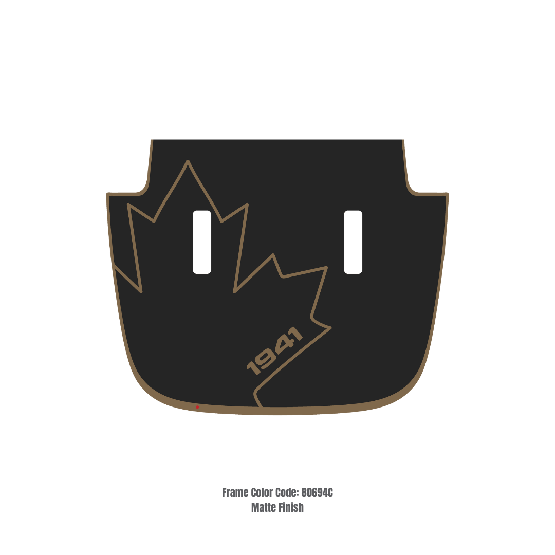 Hood Decal/Sticker - Canada 1941 Kit - for Jeep Wrangler JL/JLU/JT/4xe Sahara/Sport/Willys - Made in Canada