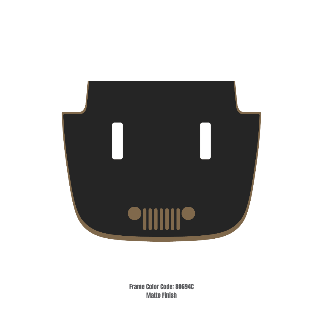 Hood Decal/Sticker – for JL/JLU/JT/4XE Sahara Hood – Made in Canada