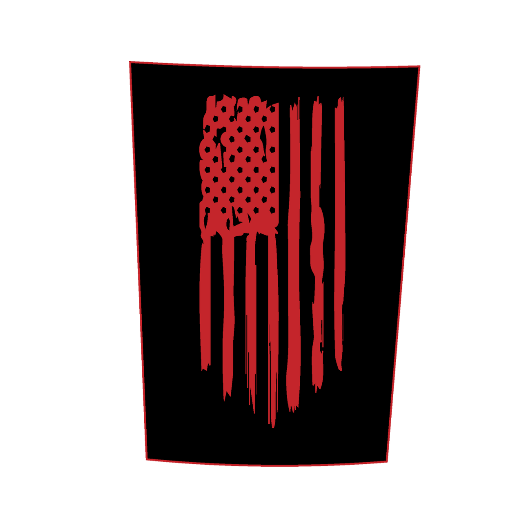 Hood Panel Decal/Sticker - USA Flag Graphic Kit - For Ford F-150 2017-2026 - Premium Vinyl