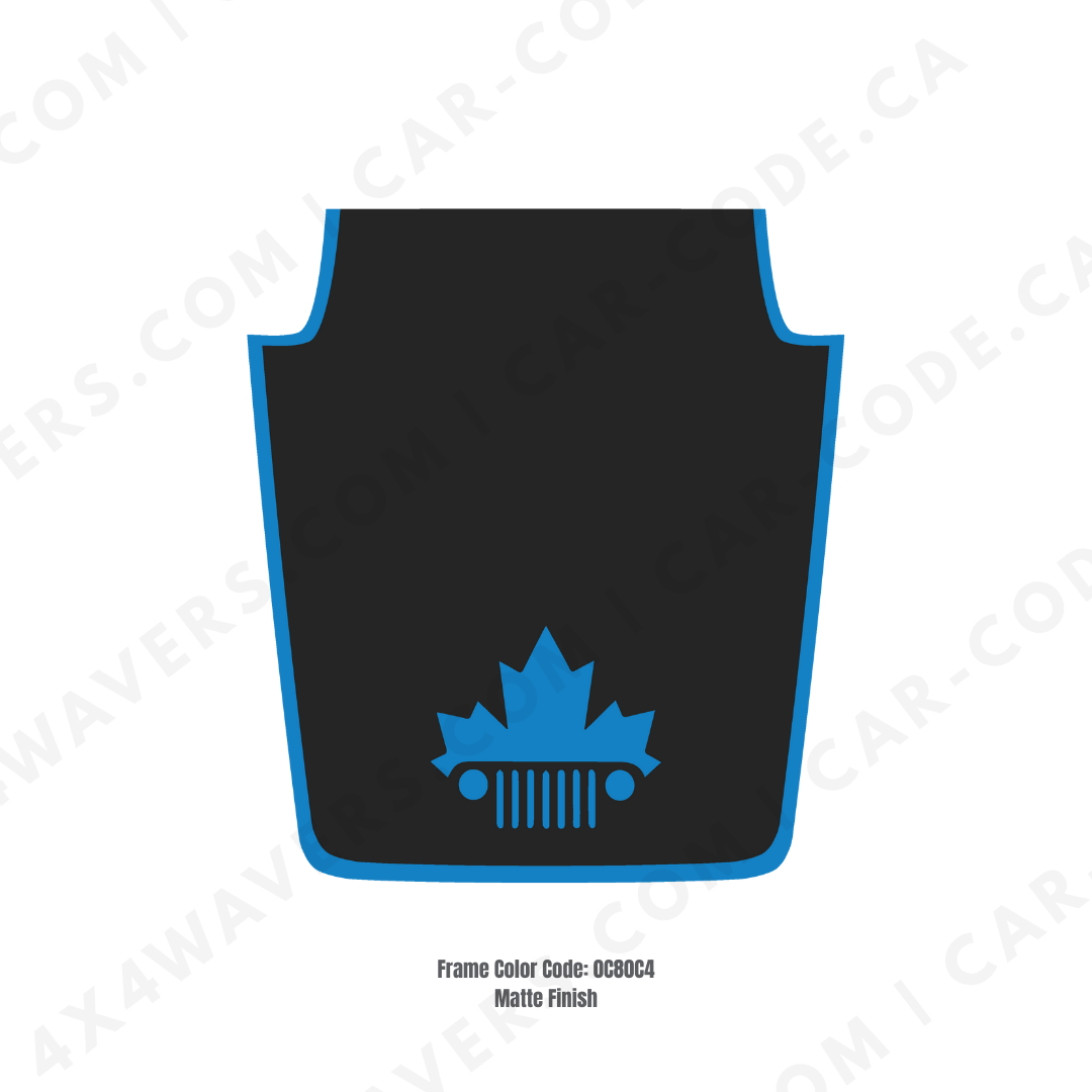 Decal Sticker Kit for JK Hood  – Vinyl Car Decals for Jeep Wrangler Models – Made in Canada Compatible with JK 2007 - 2018