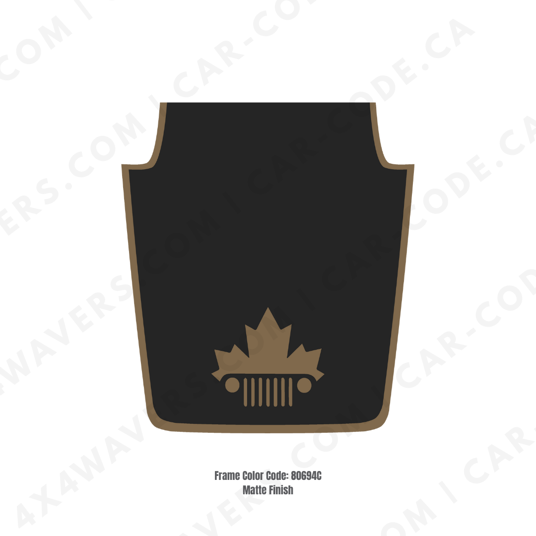 Decal Sticker Kit for JK Hood  – Vinyl Car Decals for Jeep Wrangler Models – Made in Canada Compatible with JK 2007 - 2018