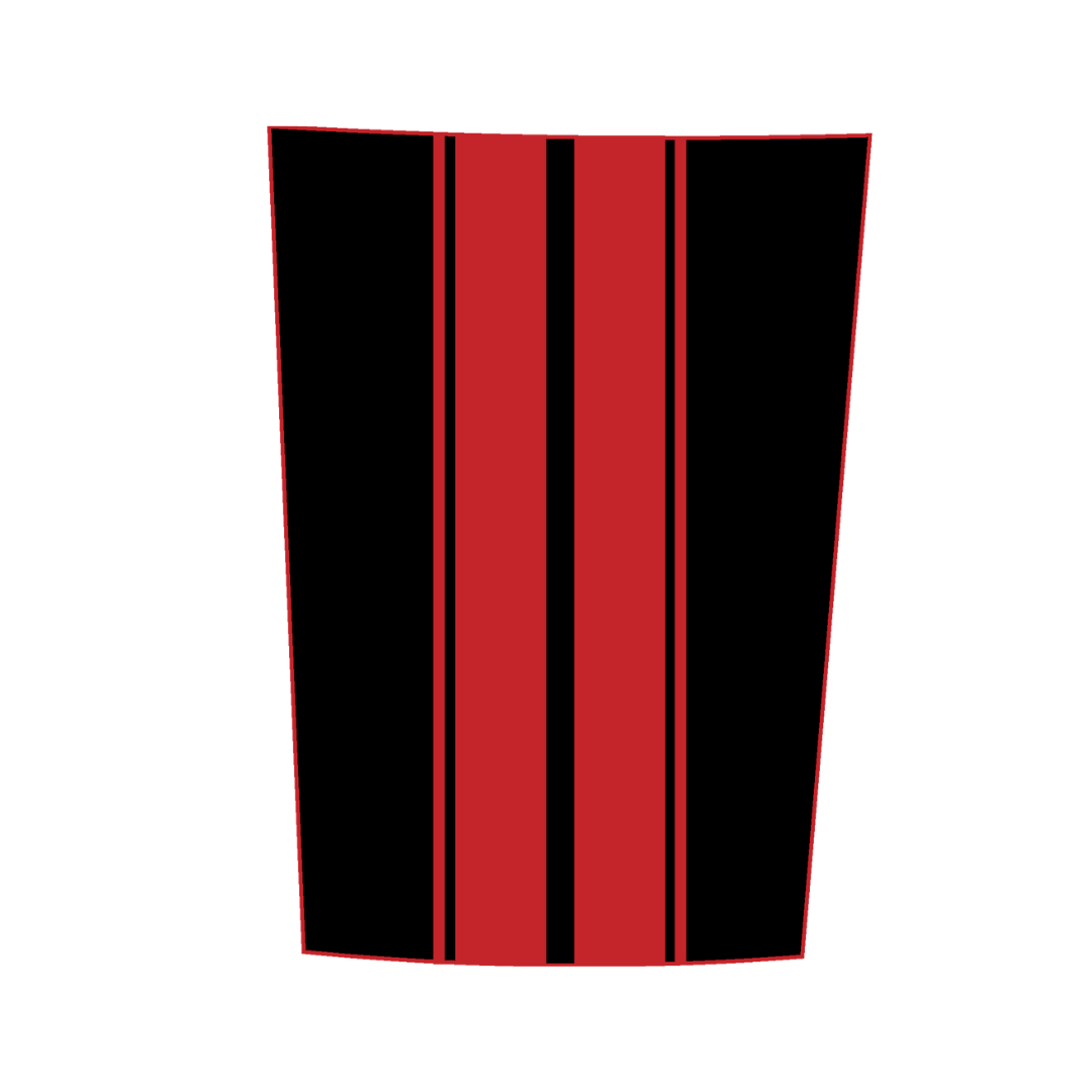 Hood Panel Decal/Sticker - Racing Stripes Graphic Kit - For Ford F-150 2017-2026 - Premium Vinyl