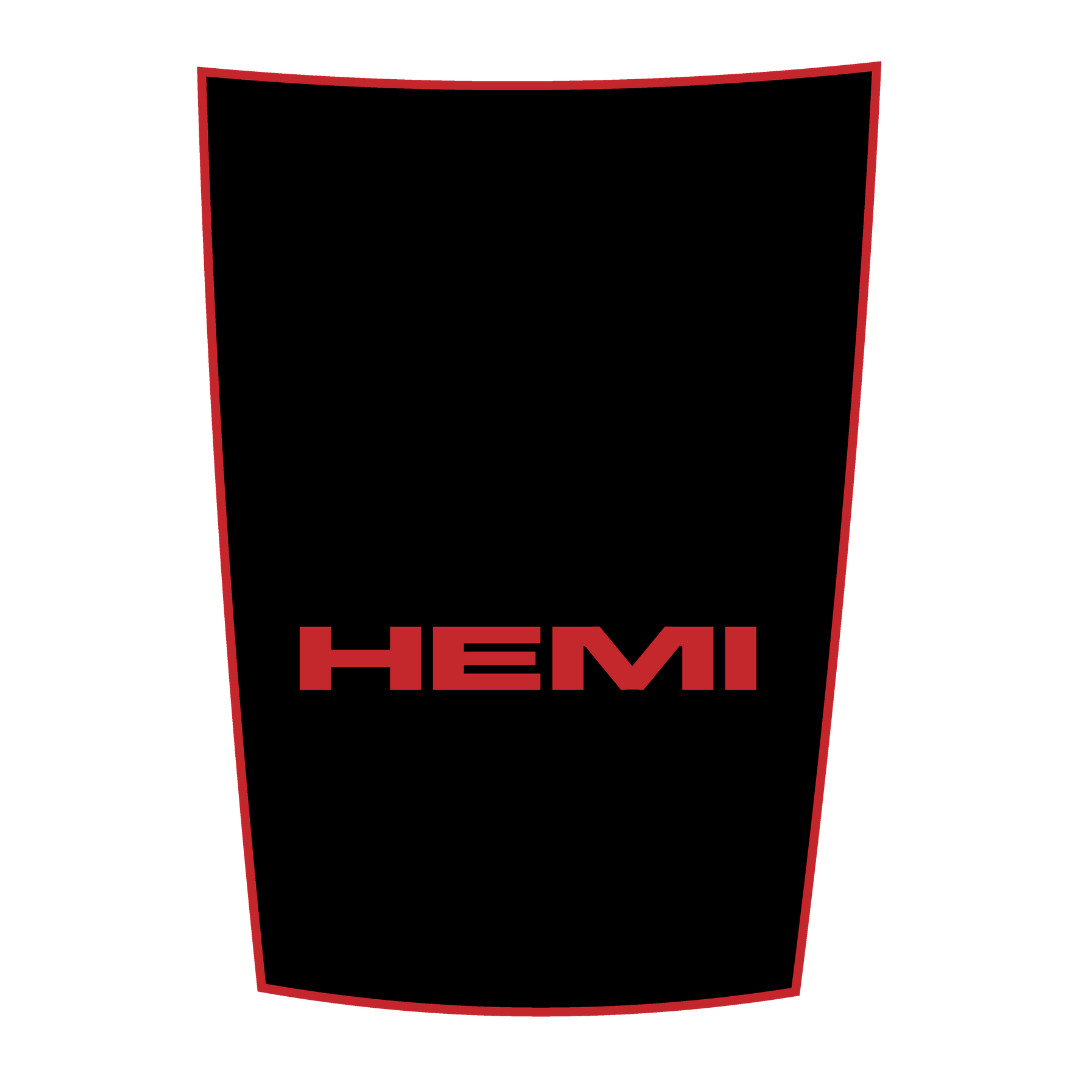 Hood Panel Decal/Sticker - Sports Style Graphic Kit - For Ram 1500 2009-2018 - Premium Vinyl