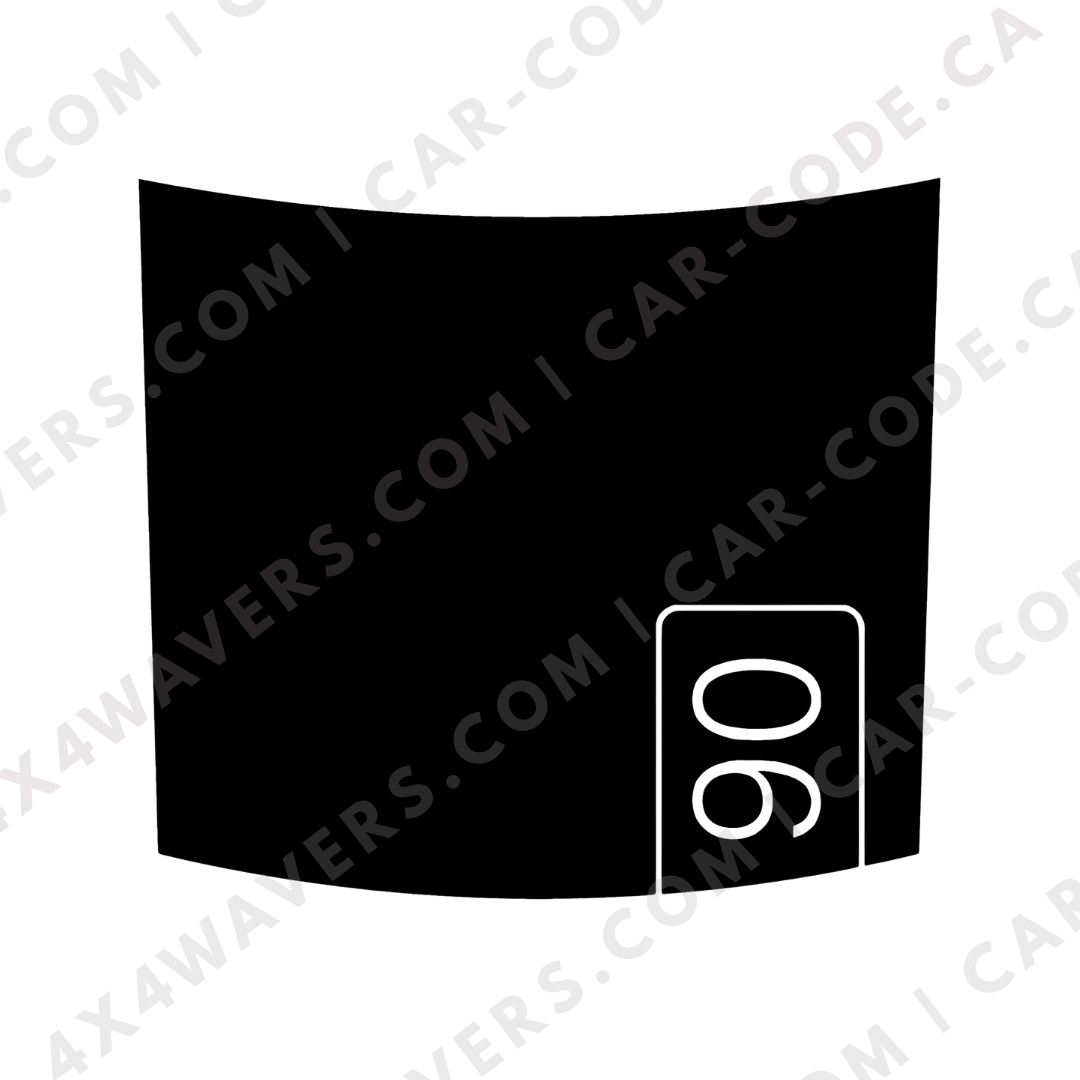 Hood Panel Decal/Sticker - 90 Graphic Kit - For Land Rover Defender 2020-2024 - Premium Vinyl