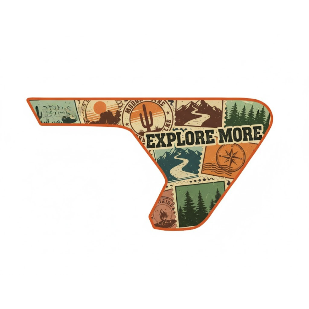 Fender Insert Decal/Sticker - Country Graphic Kit - For Jeep Wrangler/Gladiator JL/JLU/JT 2018+ - Premium Vinyl