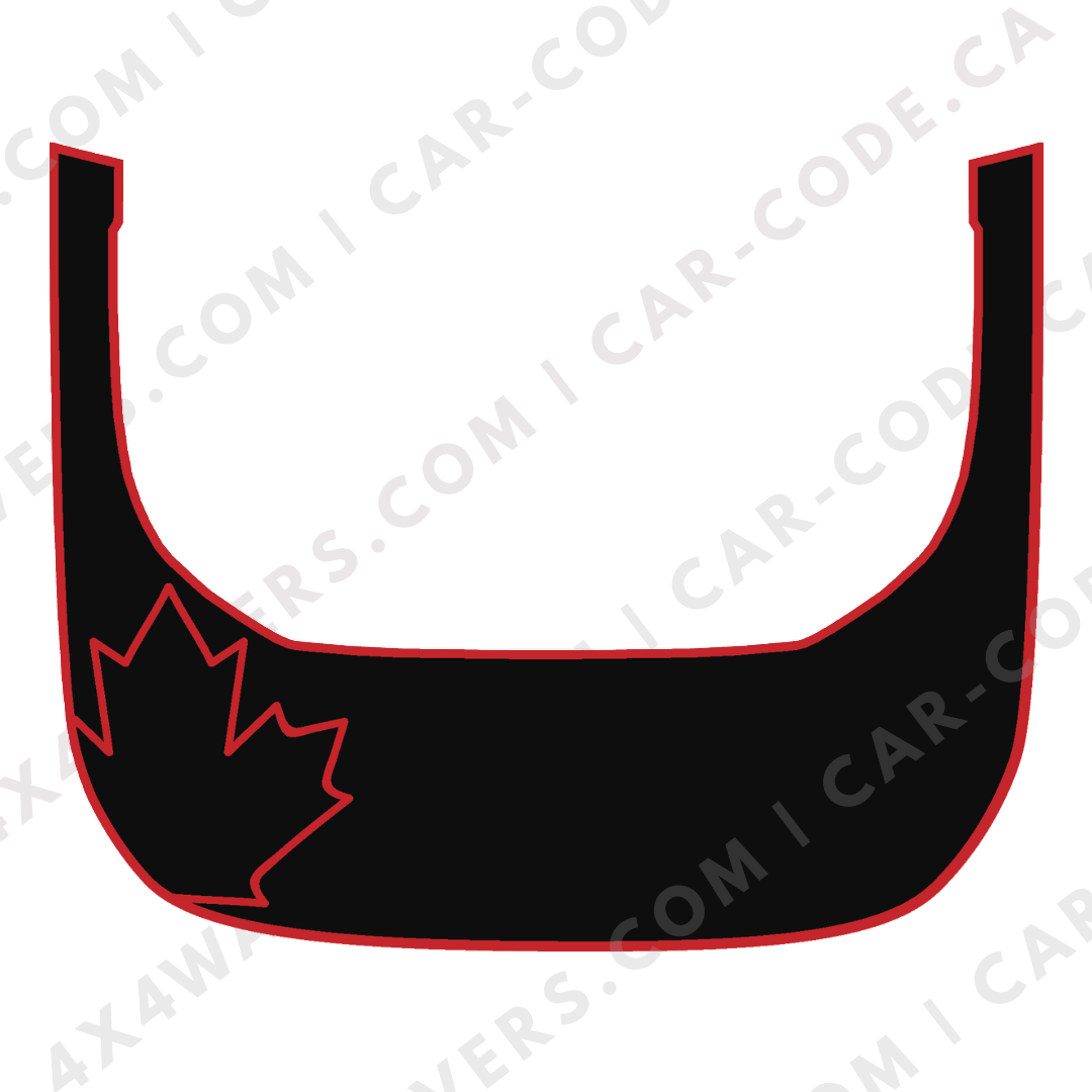 Hood Panel Decal/Sticker - Canada Leaf Graphic Kit - For Ford Bronco Raptor 2021-2024 - Premium Vinyl