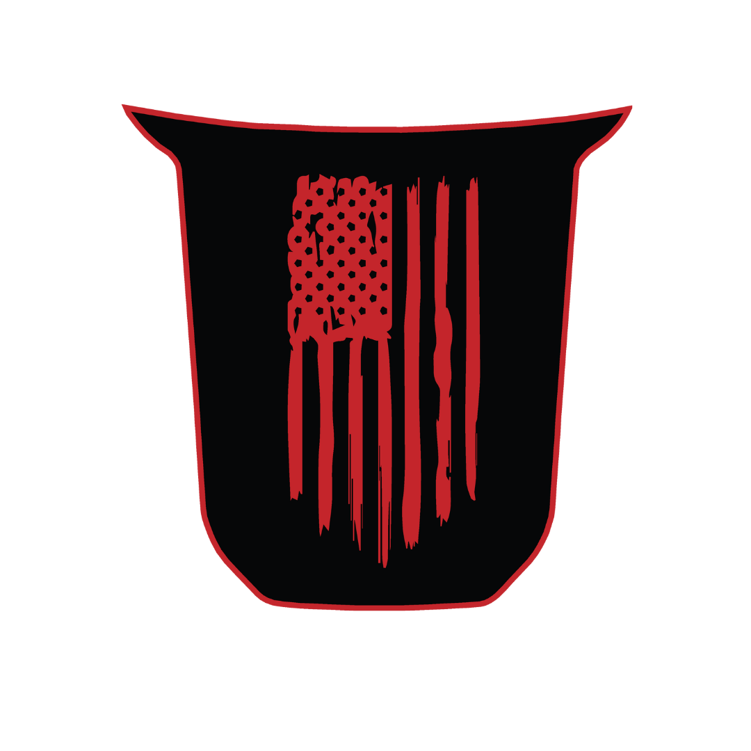 Hood Panel Decal/Sticker - USA Flag Graphic Kit - For Toyota Tacoma 2016-2023 - Premium Vinyl