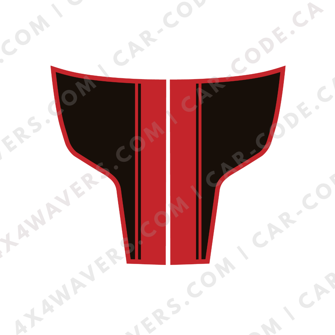 Hood Panel Decal/Sticker - Racing Stripes Graphic Kit - For Ram 1500 2009-2018 Rebel - Premium Vinyl