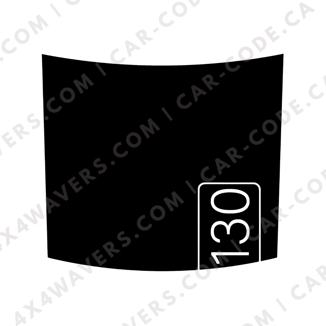 Hood Panel Decal/Sticker - 130 Graphic Kit - For Land Rover Defender 2020-2024 - Premium Vinyl