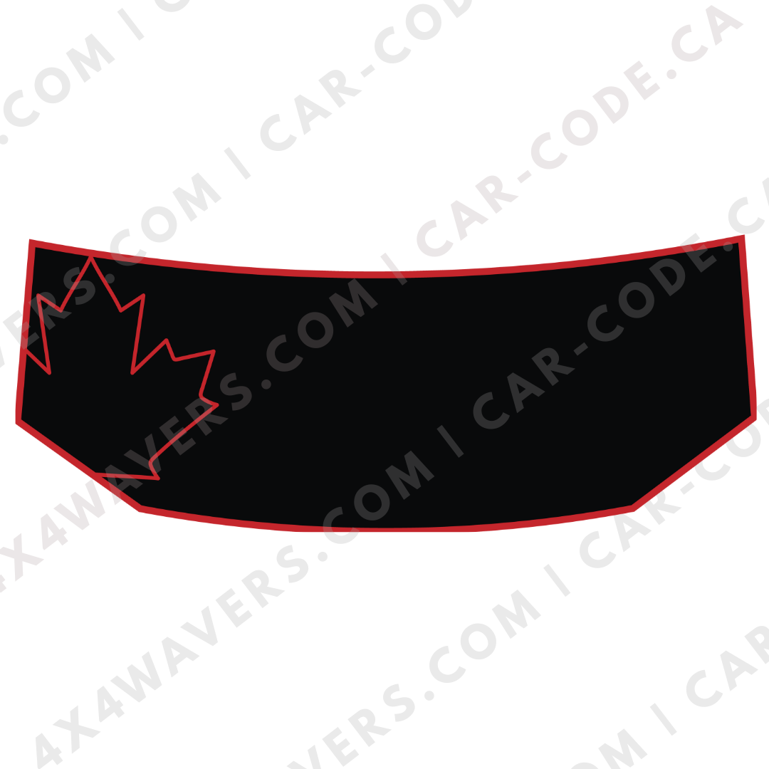 Hood Panel Decal/Sticker - Canada Leaf Graphic Kit - For Tesla Cybertruck - Premium Vinyl