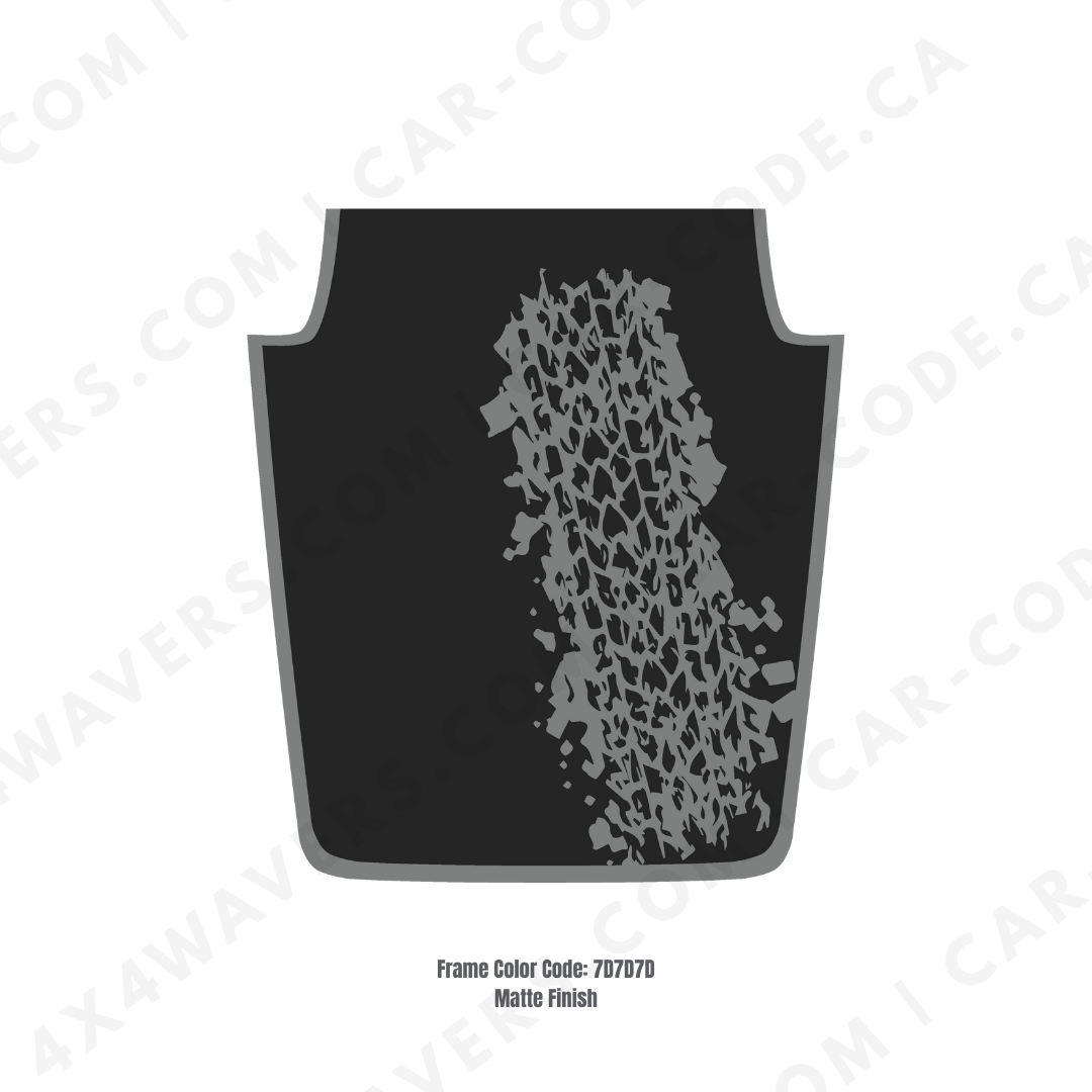 Decal Sticker Kit for JK Hood MUD Style – Vinyl Car Decals for Jeep Wrangler Models – Made in Canada Compatible with JK 2007 - 2018