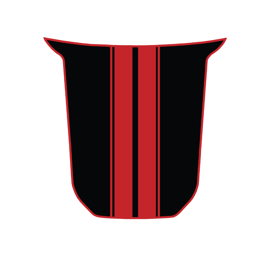 Hood Panel Decal/Sticker - Racing Stripes Graphic Kit - For Toyota Tacoma 2016-2023 - Premium Vinyl