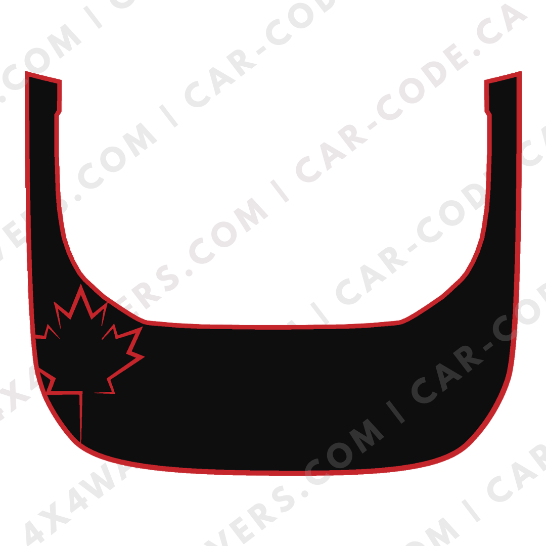 Hood Panel Decal/Sticker - Maple Leaf Graphic Kit - For Ford Bronco Raptor 2021-2024 - Premium Vinyl