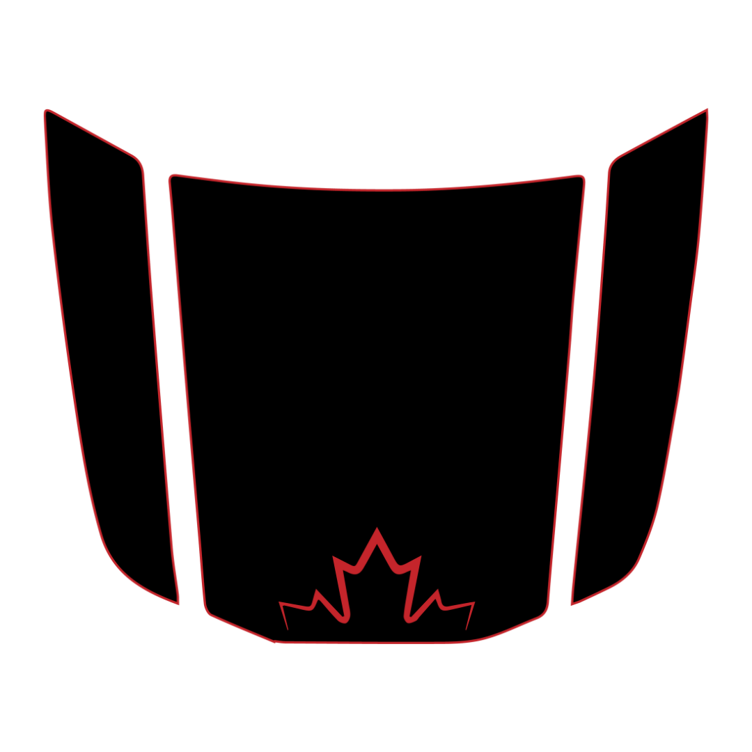 Hood Panel Decal/Sticker - Canada Graphic Kit - For Toyota 4Runner 2014-2024 - Premium Vinyl