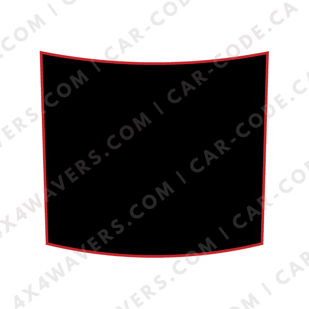 Hood Panel Decal/Sticker - Plain Style Graphic Kit - For Land Rover Defender 2020-2024 - Premium Vinyl