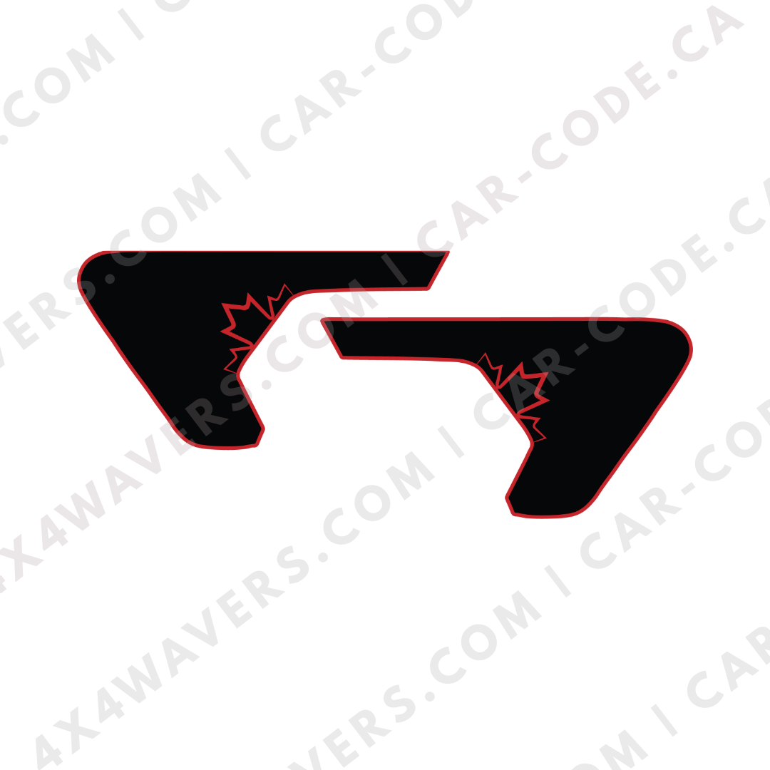 Fender Insert Decal/Sticker - Canada Style Graphic Kit - For Jeep Wrangler/Gladiator JL/JLU/JT 2018+ - Premium Vinyl